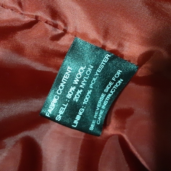 B Moss women coat  M Full Zip  wool event casual Comfy Red Luxury - Picture 8 of 9